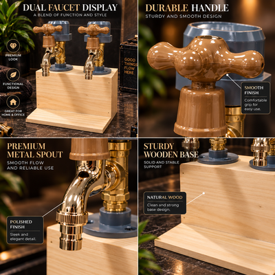 Rustic Wood Liquor Dispenser