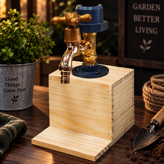 Rustic Wood Liquor Dispenser