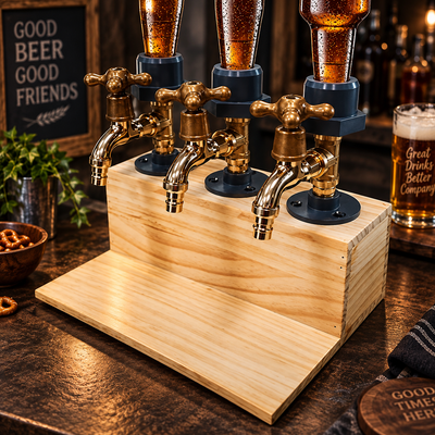 Rustic Wood Liquor Dispenser