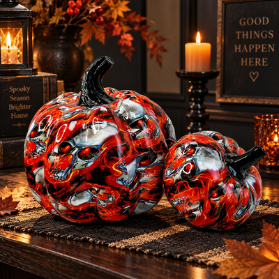 Decorative Resin Pumpkin Figurine