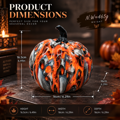 Decorative Resin Pumpkin Figurine