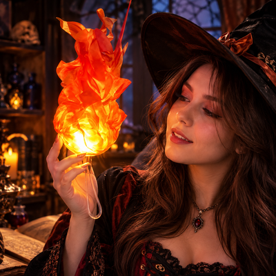 Floating Fireball Cosplay Prop