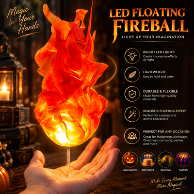 Floating Fireball Cosplay Prop