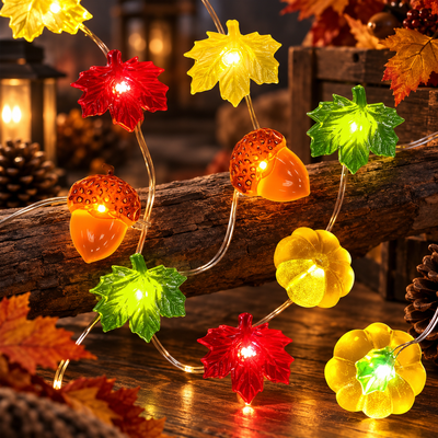 Autumn Pumpkin LED String Lights