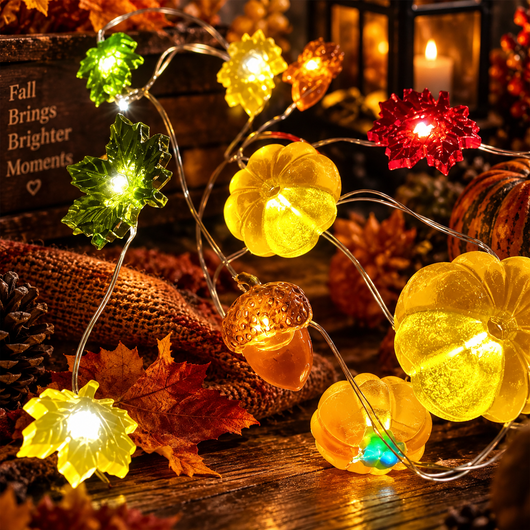 Autumn Pumpkin LED String Lights