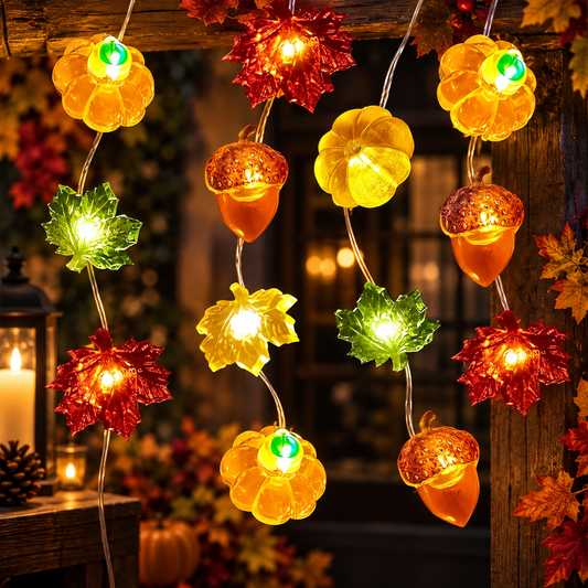 Autumn Pumpkin LED String Lights