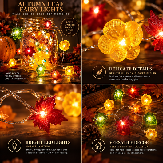 Autumn Pumpkin LED String Lights