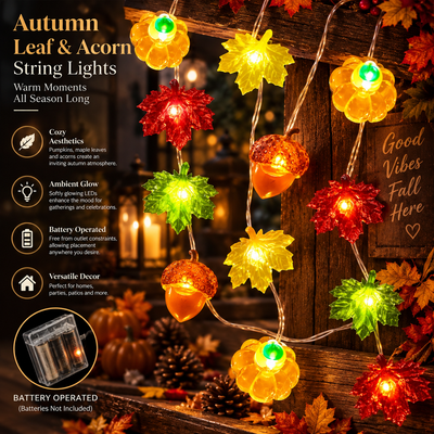 Autumn Pumpkin LED String Lights