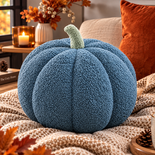 Knitted Pumpkin Plush Cushion