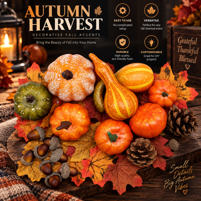 50 Piece Fall Harvest Decor Kit