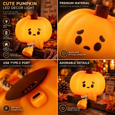 Silicone Pumpkin Mood Light
