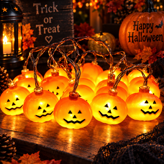Halloween Pumpkin String Lights