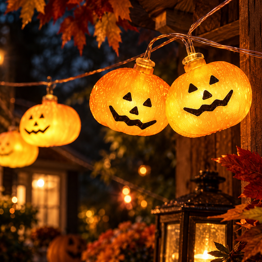 Halloween Pumpkin String Lights