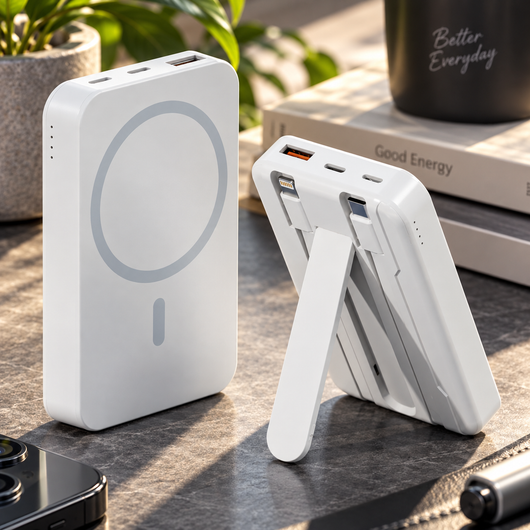 Magnetic Wireless Power Bank with Stand
