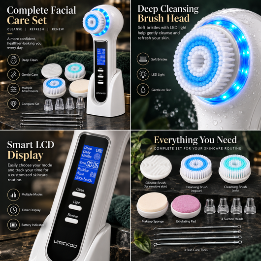 3-in-1 Sonic Pore Vacuum Cleanser