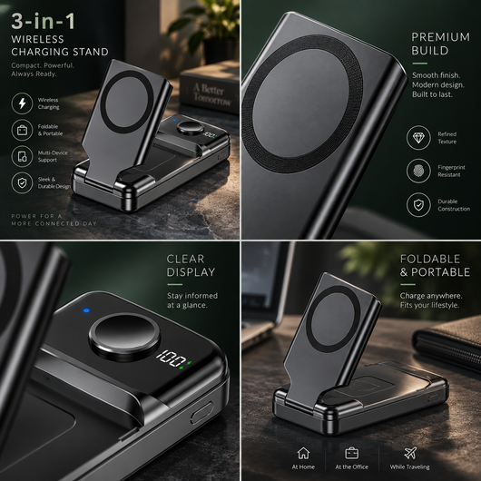 3-in-1 Wireless Charging Station
