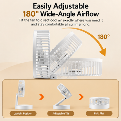 Foldable Telescopic Desk Fan