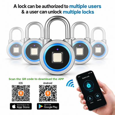 Bluetooth Fingerprint Padlock