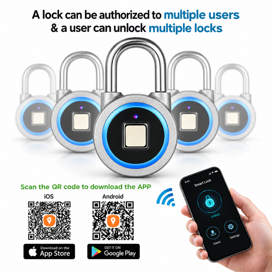 Bluetooth Fingerprint Padlock