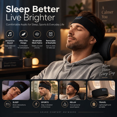 Bluetooth Sleep Headband Headphones