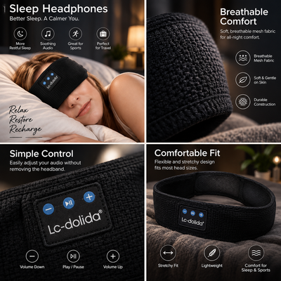Bluetooth Sleep Headband Headphones