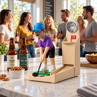 Golfer Figurine Bottle Opener