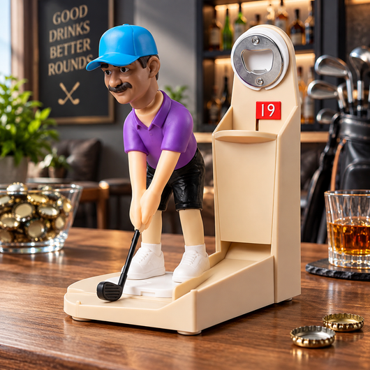 Golfer Figurine Bottle Opener
