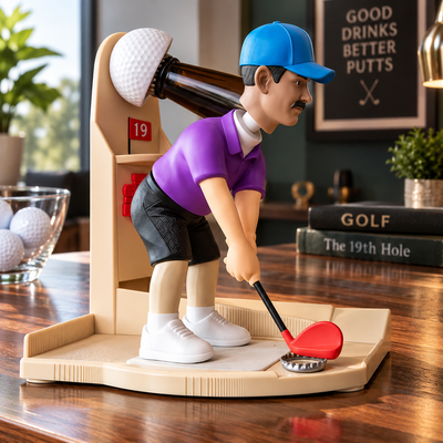 Golfer Figurine Bottle Opener