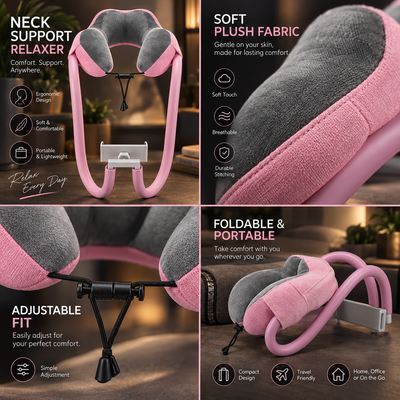U-Shaped Neck Pillow with Phone Holder
