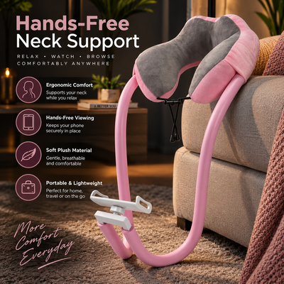 U-Shaped Neck Pillow with Phone Holder