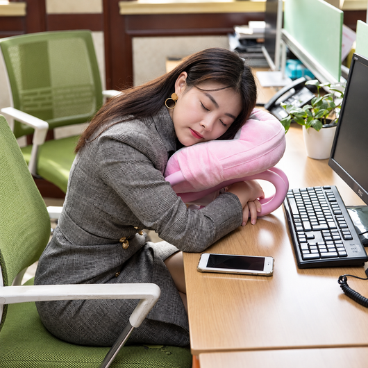 U-Shaped Neck Pillow with Phone Holder