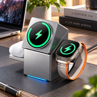 3-in-1 Magnetic Cube Charging Stand