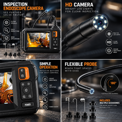 Endoscope Inspection Camera with Light
