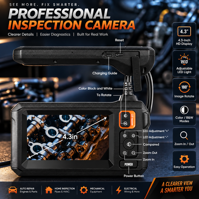 Endoscope Inspection Camera with Light