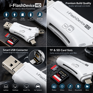 4-in-1 SD Card Reader Adapter