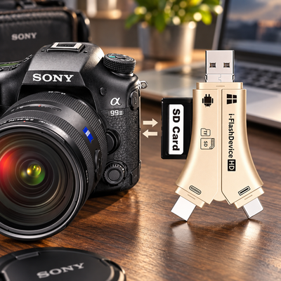 4-in-1 SD Card Reader Adapter