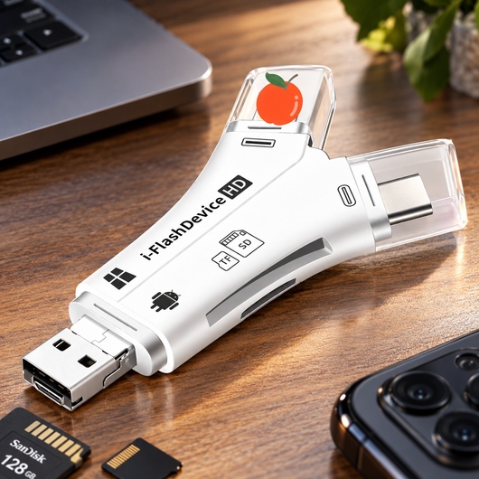 4-in-1 SD Card Reader Adapter