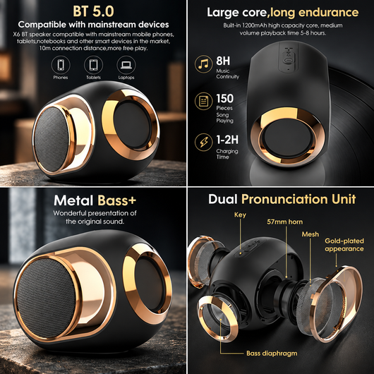 Portable Orb Bluetooth Speaker