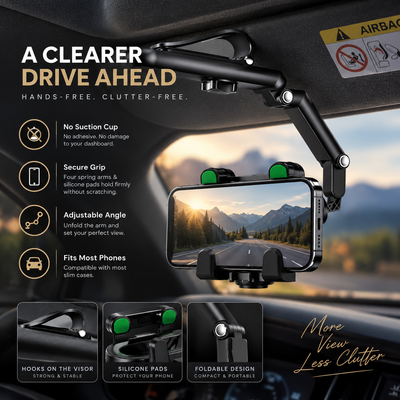 Sun Visor Car Phone Holder