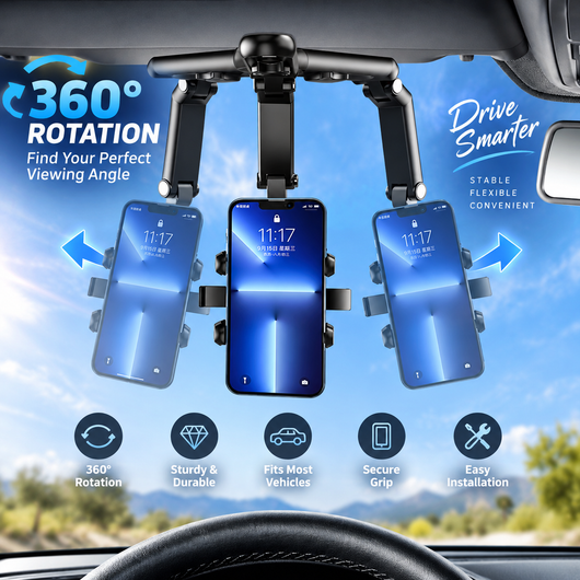 Sun Visor Car Phone Holder