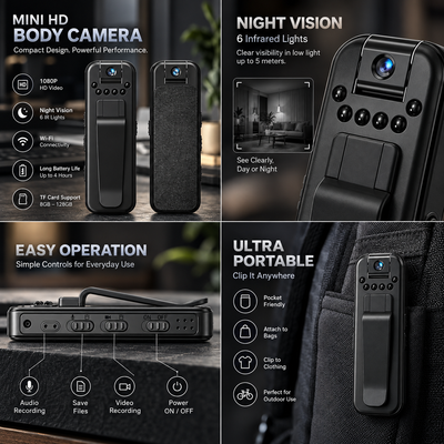 Mini Body Camera with Night Vision