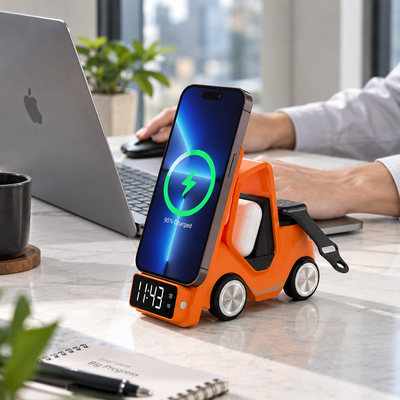 Race Car Wireless Charger Alarm Clock