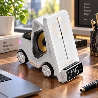 Race Car Wireless Charger Alarm Clock