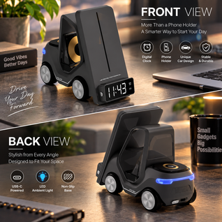 Race Car Wireless Charger Alarm Clock