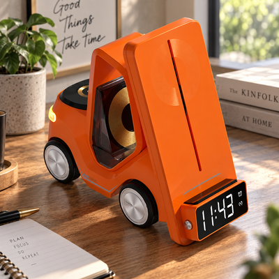 Race Car Wireless Charger Alarm Clock