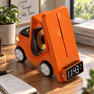 Race Car Wireless Charger Alarm Clock