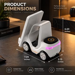 Race Car Wireless Charger Alarm Clock