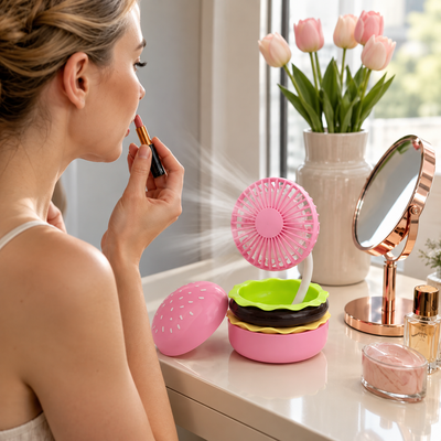 Rechargeable Burger Desk Fan