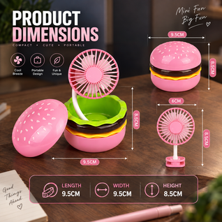 Rechargeable Burger Desk Fan