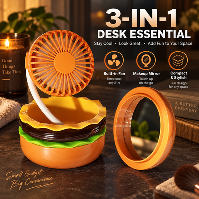 Rechargeable Burger Desk Fan